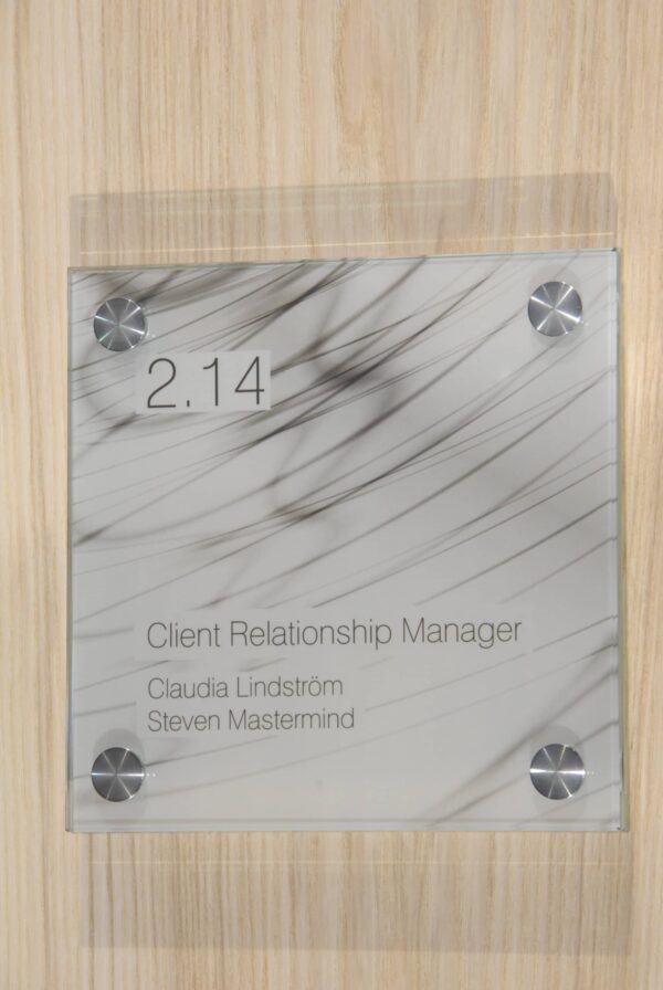 Inoxo_Tuerschild Inoxo Türschild – Bild 1