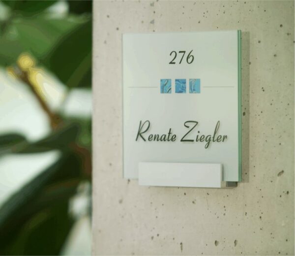 Kristallino_Tuerschild_G-Kurz Kristallino Türschild G-Kurz – Bild 3