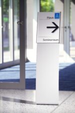 Plano Bodenaufsteller mit A3 oder A4 Schild – Bild 2