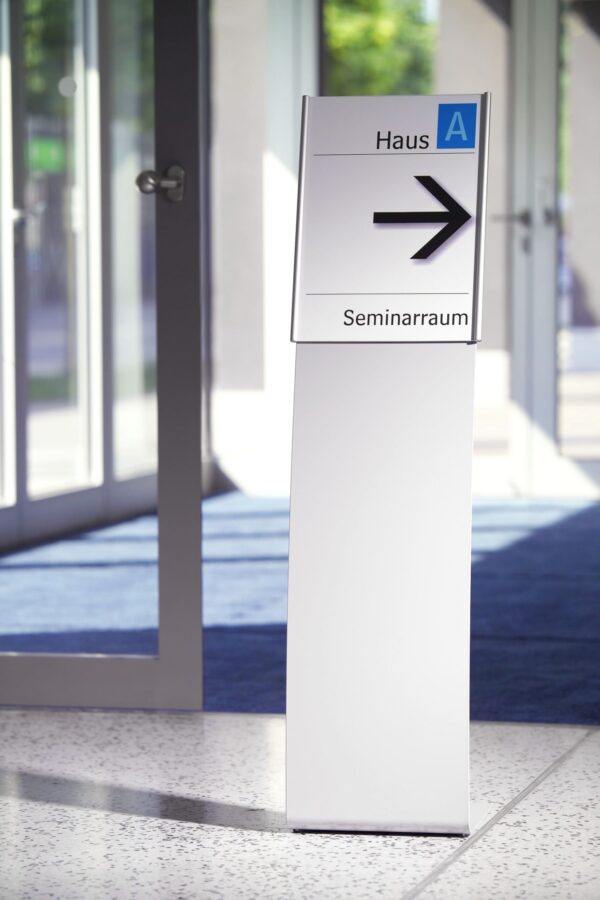 Plano Bodenaufsteller mit A3 oder A4 Schild – Bild 2