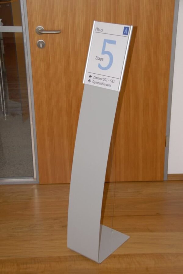 Plano Bodenaufsteller mit A3 oder A4 Schild – Bild 1
